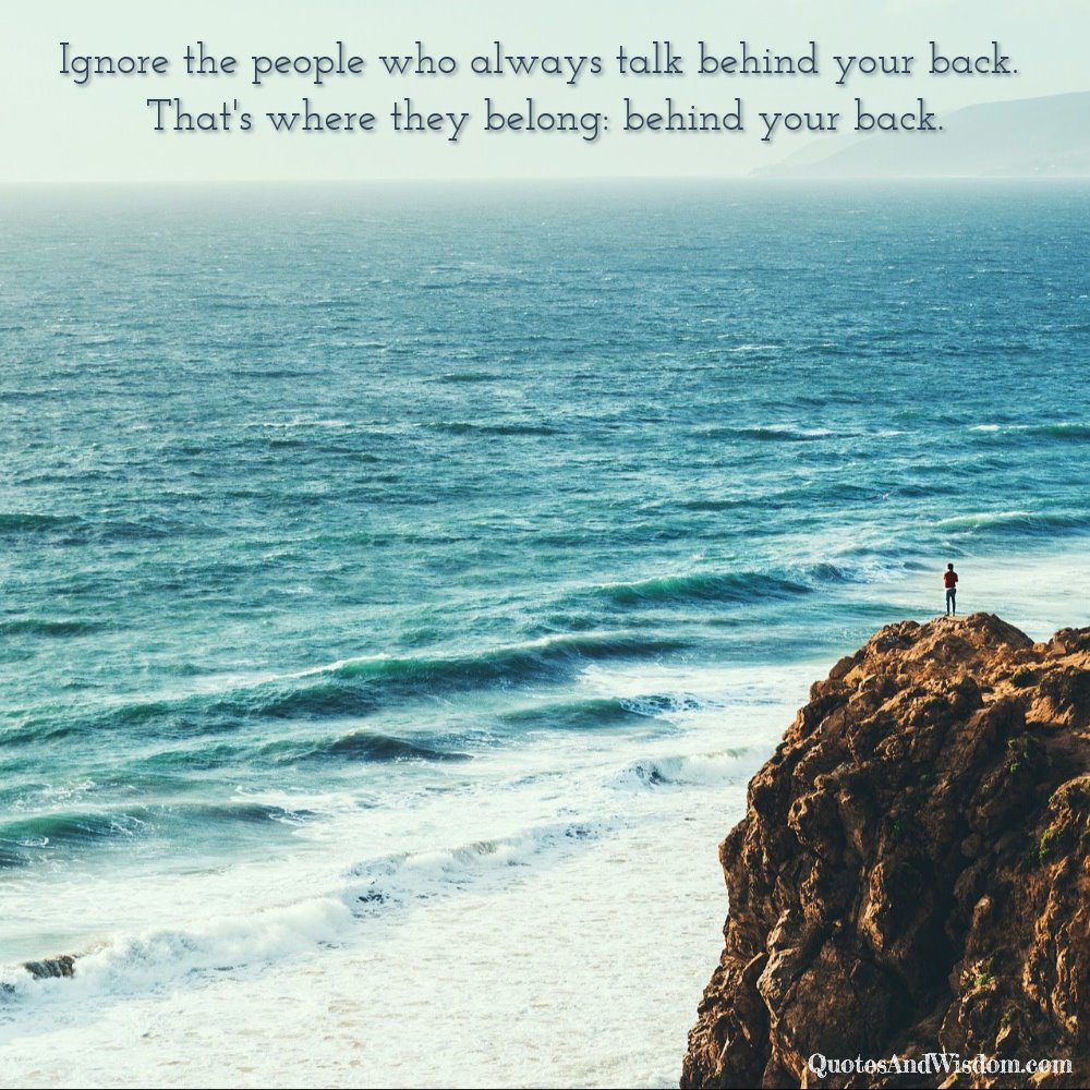 quotes about people talking behind your back